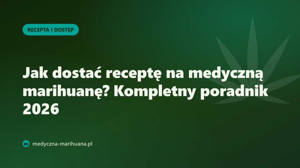 Jak dostać receptę na medyczną marihuanę? Kompletny poradnik 2026