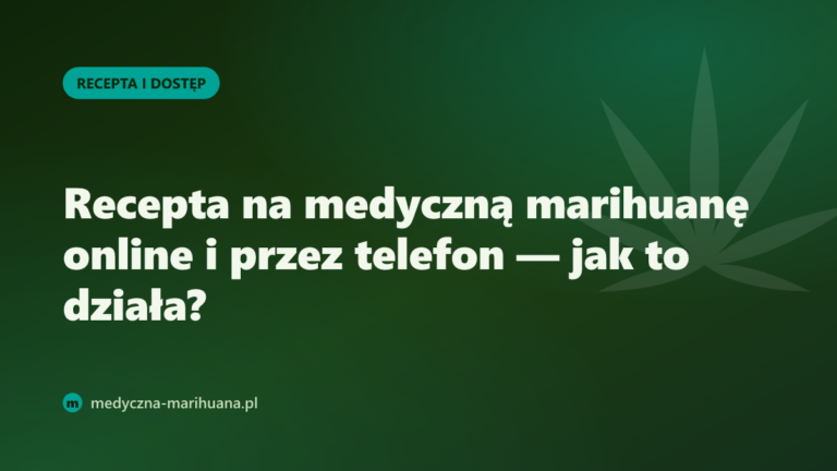 Recepta na medyczną marihuanę online i przez telefon — jak to działa?